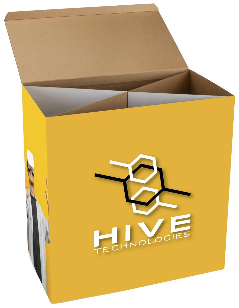 Custom Cardboard Display Cube 5Sided Full Color Printing