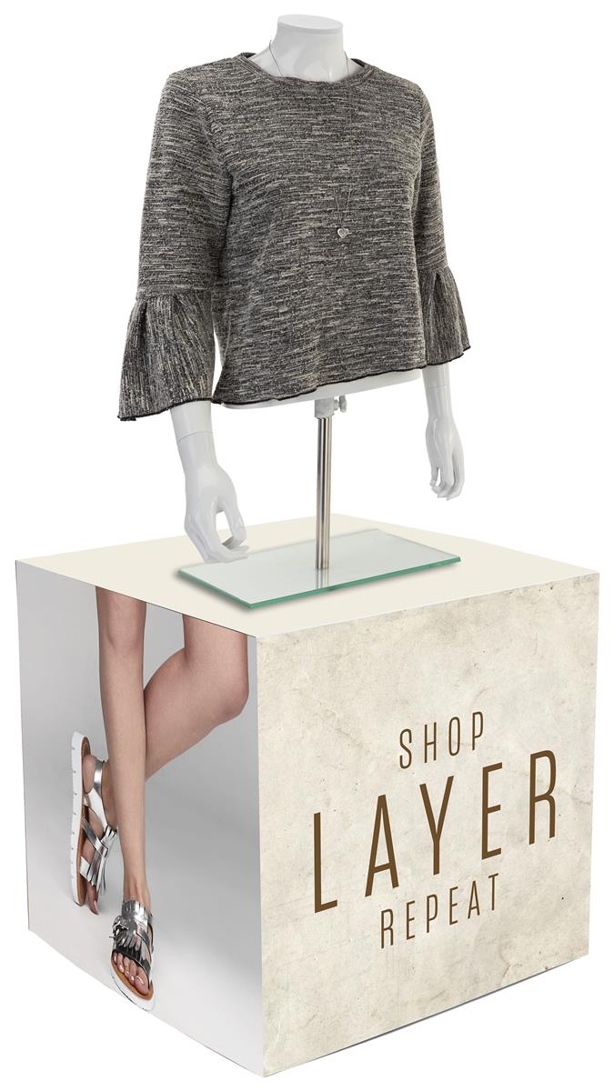 Custom Cardboard Display Cube 5Sided Full Color Printing