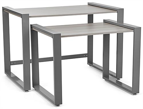 Modern nesting tables with rectangular design