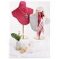 Jewelry bust stand is available in vibrant colors