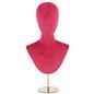 Jewelry head bust display with velvet fabric 