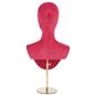 Jewelry head bust display with knob to adjust height 