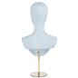 Jewelry head bust display with adjustable base