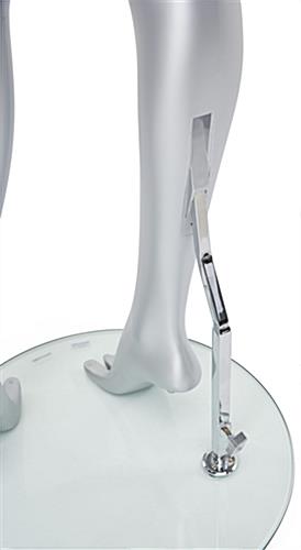 Abstract female mannequin with aluminum calf rod 