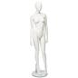 Abstract female mannequin with matte white finish 