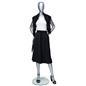 Standing female full-body mannequin with ABS plastic construction 