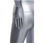 70 inch tall standing female full-body mannequin with formed hands