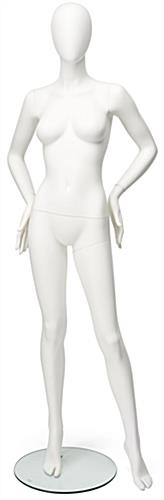 Standing female full-body mannequin with detachable arms and torso