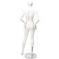 Standing female full-body mannequin with sturdy aluminum calf rod 