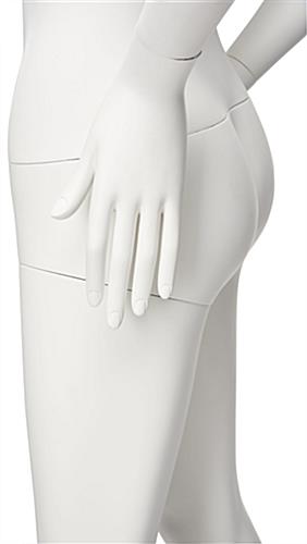 Standing female full-body mannequin with abstract design 