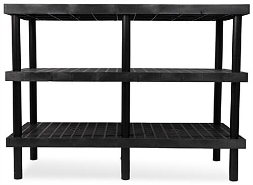 Greenhouse 3-tier plant shelf with robust recycled plastic finish