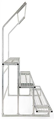 Steel nursery plant rack with total weight capacity of 1100 pounds