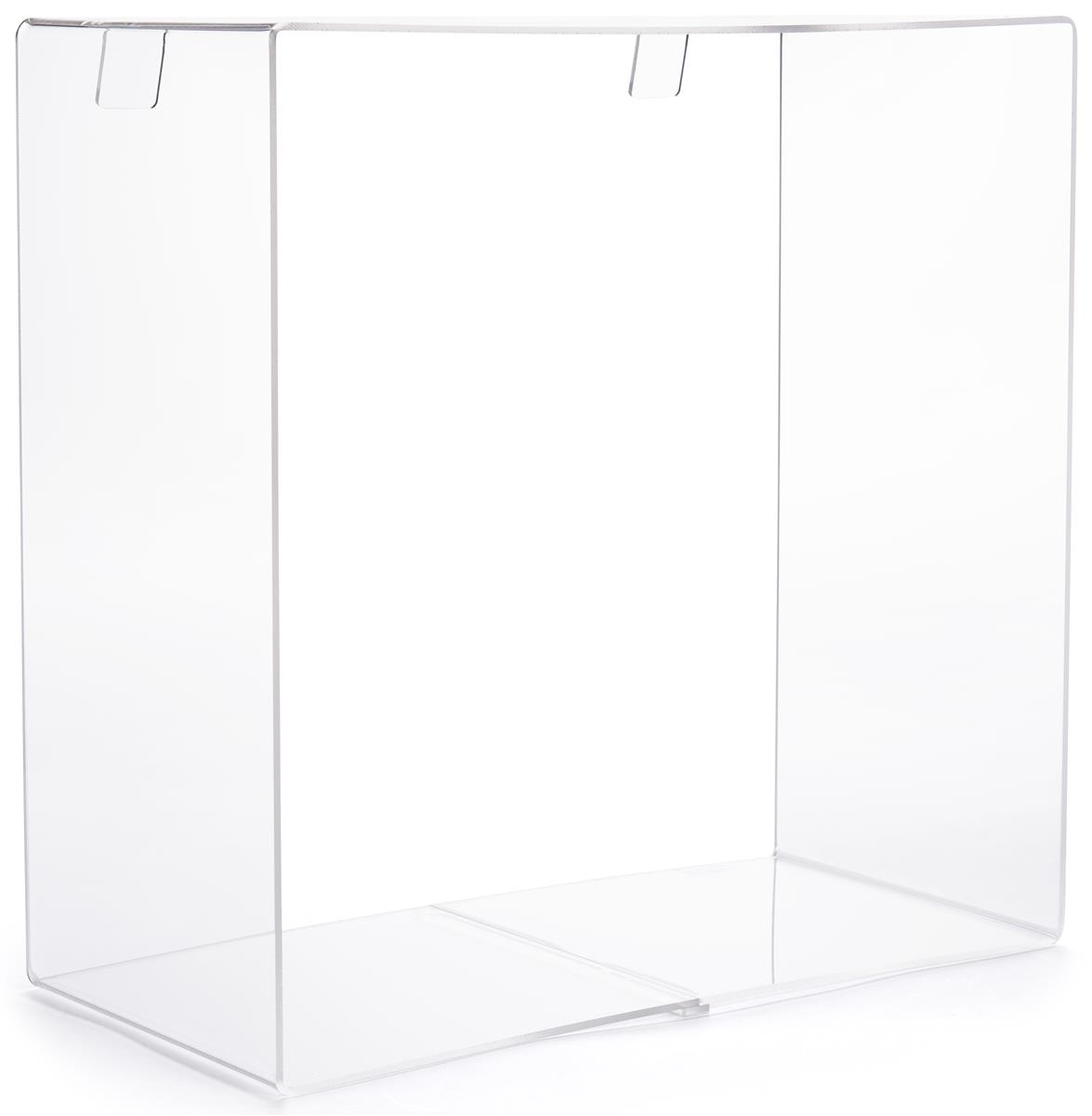 GLASS PANEL RETAIL DISPLAY CUBE FLOATING SHELF SAFETY PLATE PANE RECTANGLE 9x14 