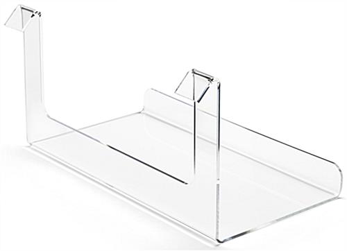 Acrylic Display Shelf | Flat Clear J-Rack Tray