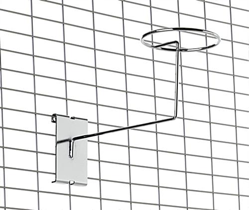 Durable wire grid hat display with steel construction 