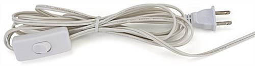 Gridwall display light with 9 foot power cord