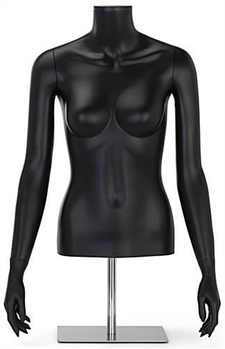 Realistic female half-body torso with rotating arms and fully formed hand 