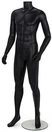 Headless male fashion dummy with removable arms and hands 