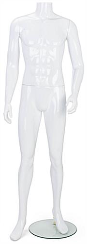 Details about   6 ft 3 in Glossy WHITE Male Abstract Head Mannequin Muscular Body Shape SFM51EGW 