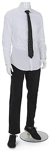 66 inch tall headless abstract male mannequin with standing pose 