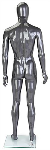 Full body male mannequin with calf propping rod