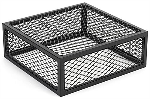 Iron mesh cube storage riser 16 W x 16 D x 6 H