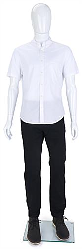 Full body male mannequin with abstract design 
