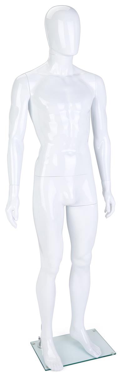 Full body male mannequin with glossy finish 