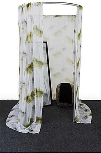 Portable dressing room with overall width of 48 inches