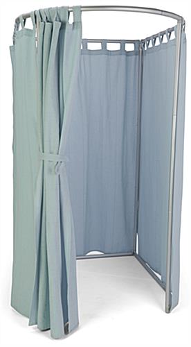 Portable dressing room with 35 inch wide entrance