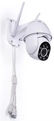 Rotating smart security camera with 26 foot to 32 foot infrared distance