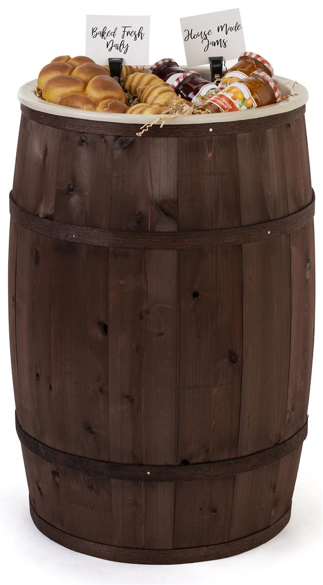 Food Grade Cedar Barrel Removable Plastic Liner