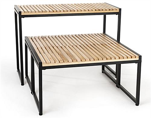 Large nesting tables have multiple placement configurations