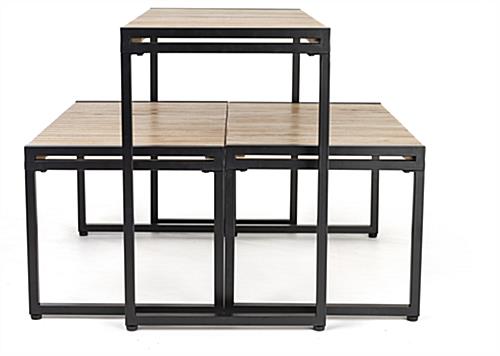 Large nesting tables with table height of 30 inches 