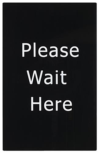 7 x 11 “Please Wait Here” Stanchion Sign 