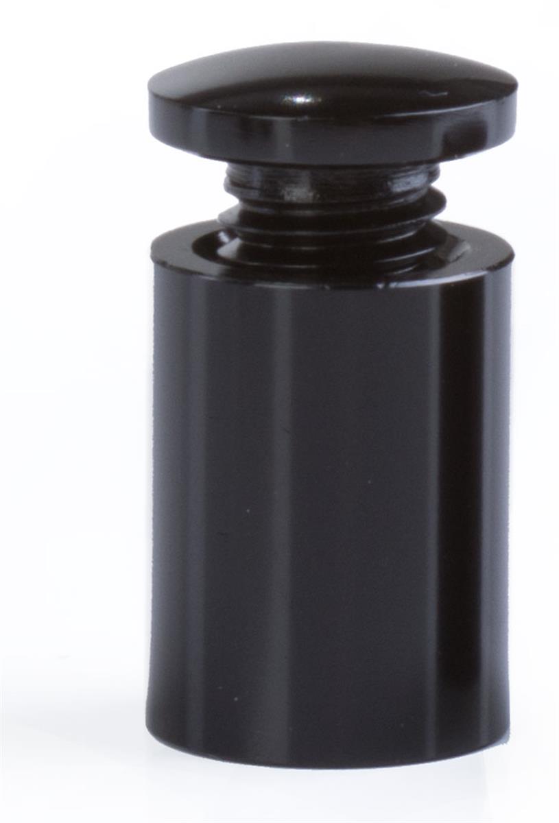 Black Sign Spacers Set of (4) 1” Long Aluminum Standoffs