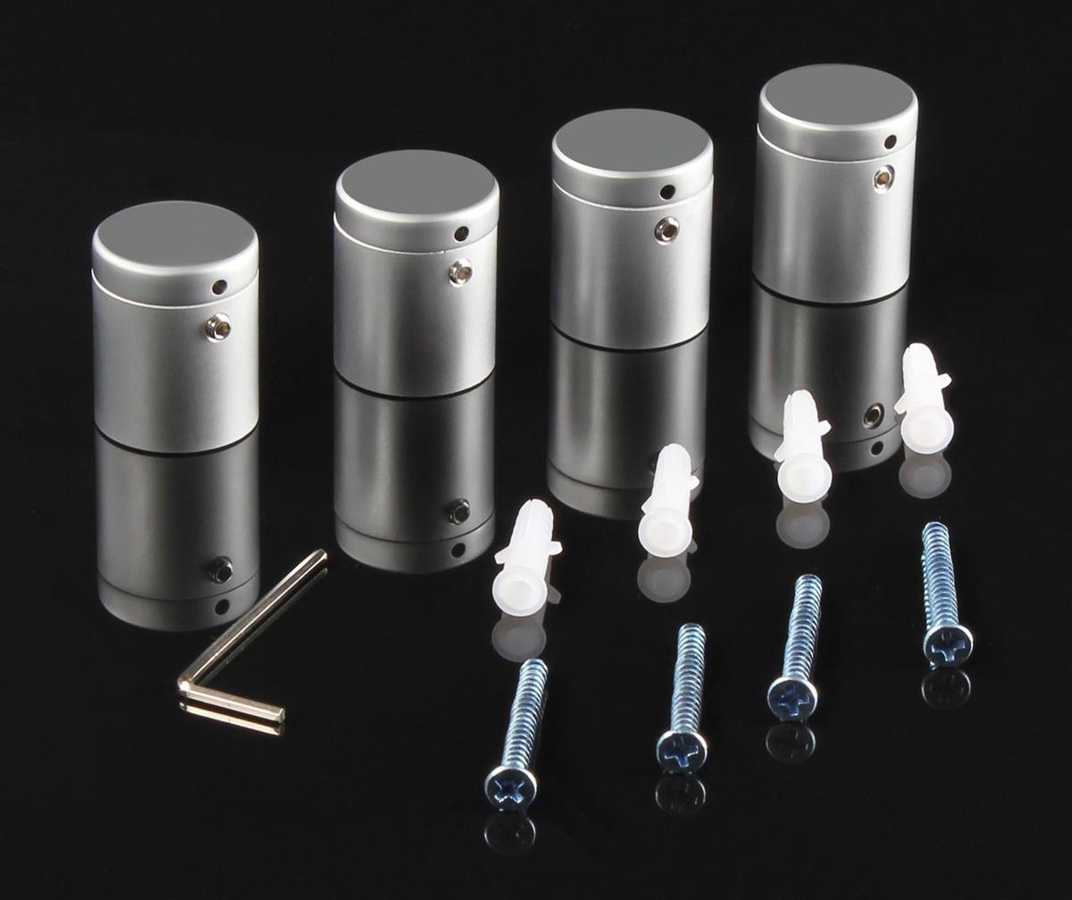 Stand Off Systems 1 x 1 Silver Edge Grip Standoffs