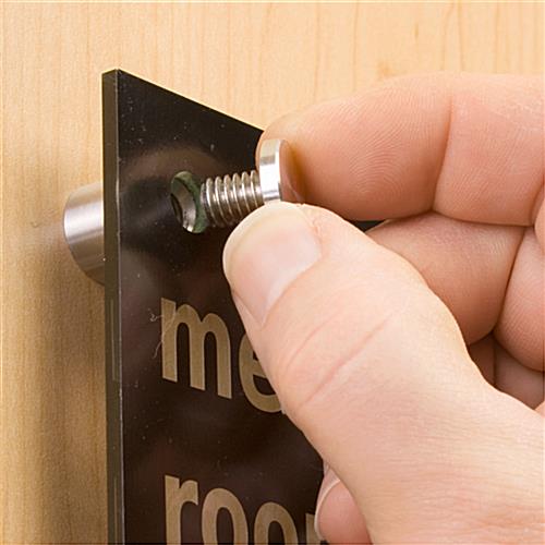 Standoffs: For Wall Mounted Signage
