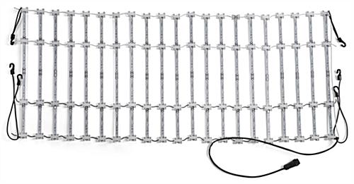 6 Foot backlit custom scrim cover and table set with bright LED curtain lights