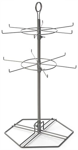 Height Adjustable Wire Spinner Rack 