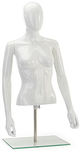 Details about   28 in H Reclined Seated Female Mannequin Feature Face Bald Head White SFW29WT 