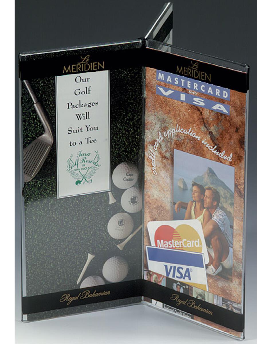 4 quot x 9 quot Six Sided Table Tent Acrylic Countertop Signage 4 quot x 9 quot Six Sided Table Tent Acrylic Countertop Signage