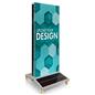 Solar Light Box Banner Stand with Portable Design 