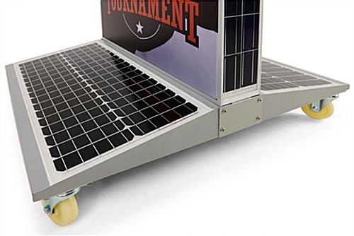 Solar Light Box Banner Stand with Floor Standing Placement