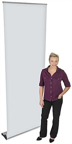 Retractable Vertical Banner Stand, Floor Standing