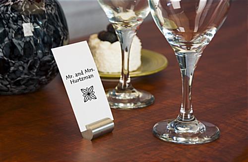 Silver Table Place Card Holder 