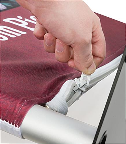 Double Sided Fabric Banner Stand with Zipper