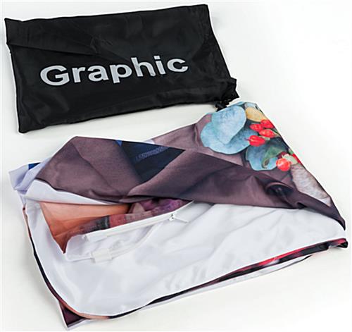 Popup Fabric Banner Stand with Custom Graphic