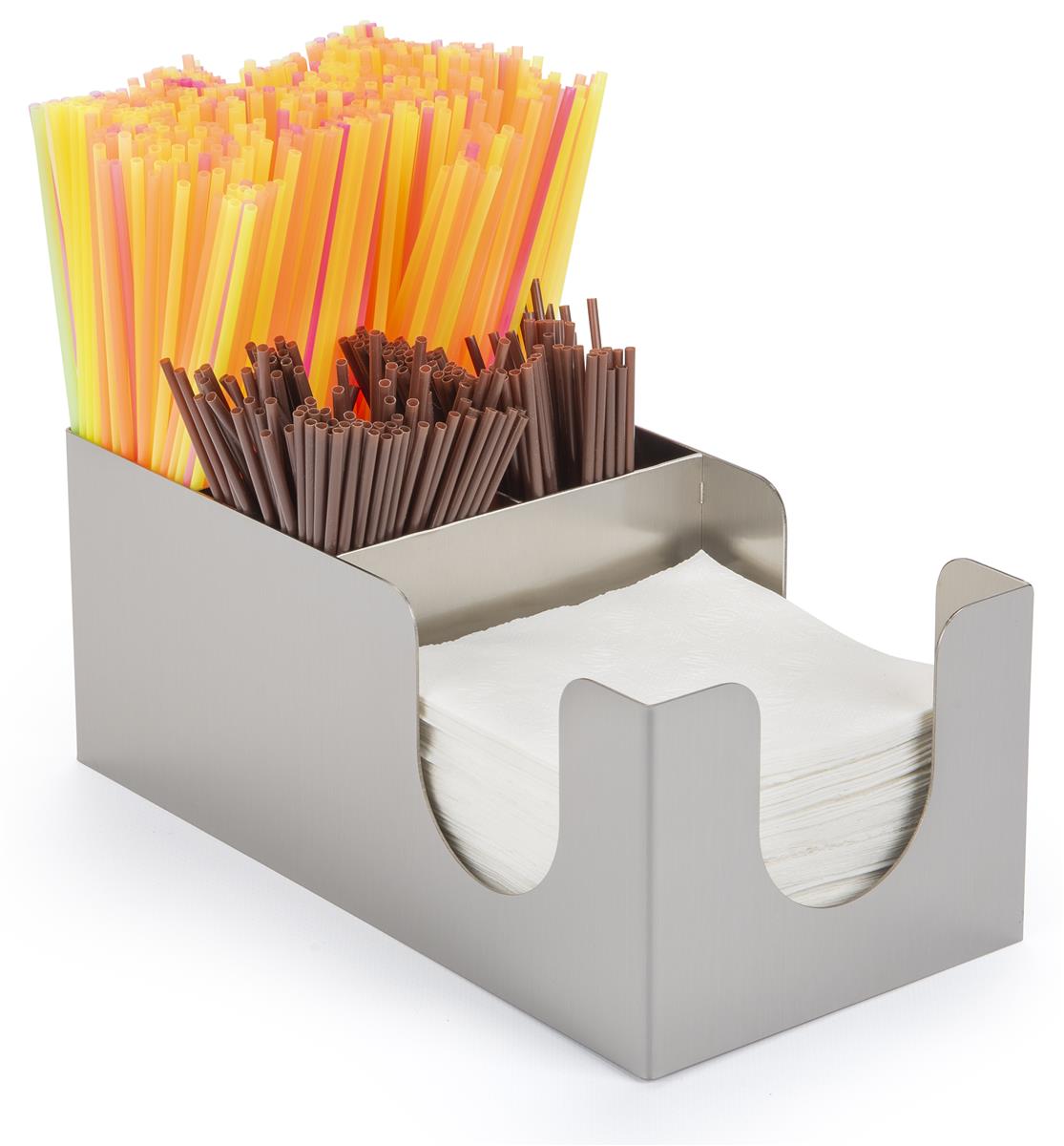 Napkin Organizer Stainless Steel Breakroom Countertop Dispenser