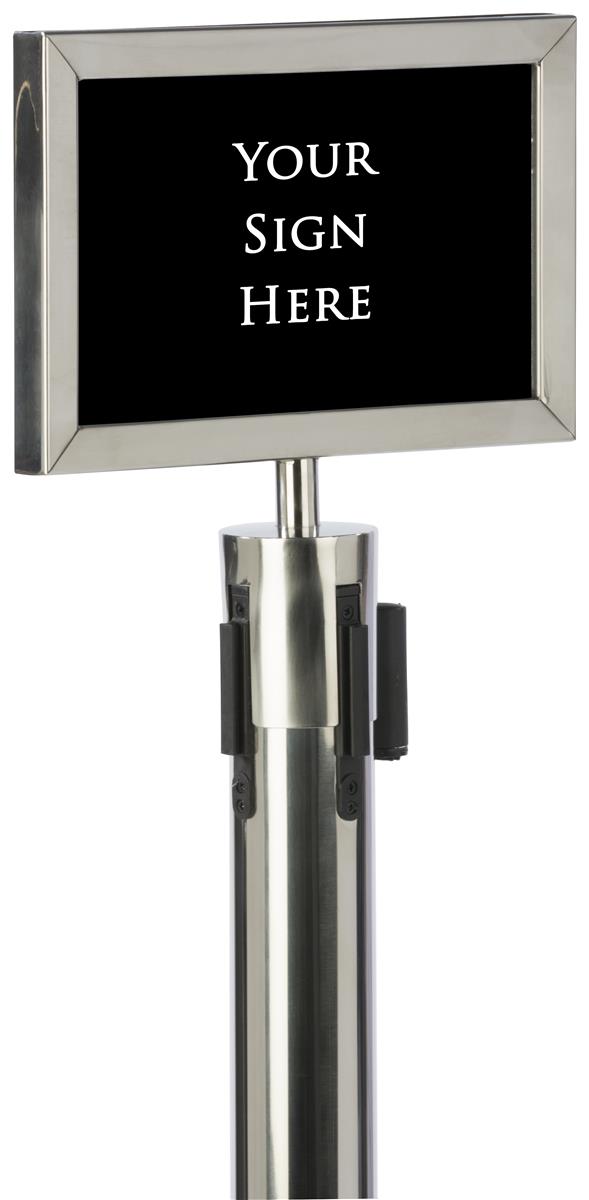 11” x 7” Stanchion Frame Double Sided Stainless Steel
